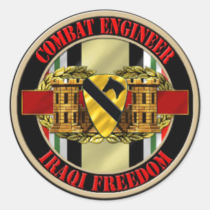 Sticker Rond 1re Division de cavalerie Ingénieur OIF