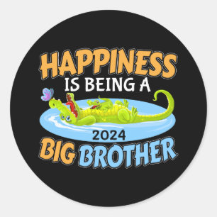 Sticker Rond 2024 Le bonheur est être un grand frère
