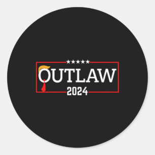 Sticker Rond 2024 L'élection du président Trump en 2024 prend l