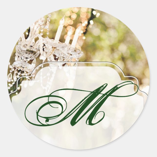 Sticker Rond 20 - 1,5 Chandelier à enveloppe en chêne Chi (Devant)