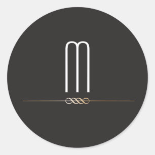 Sticker Rond 20 - 1.5 Envelope Seal Gatsby Theme