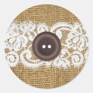 Sticker Rond 20 - 1,5 Enveloppe Boucle Boucle Boucle Dentelle B