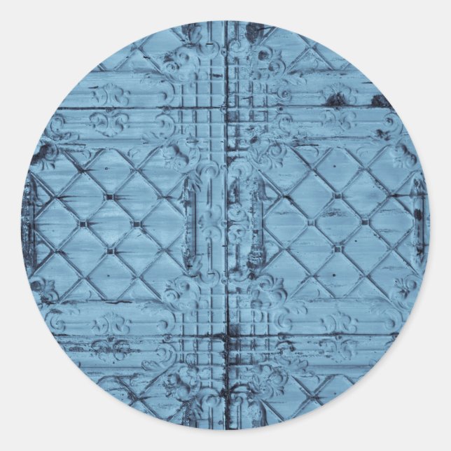 Sticker Rond 20 - 1,5 Enveloppe Sceau Rustique Plafond de panne (Devant)