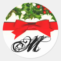 20 - 1,5 Enveloppe Seal Baughs Holly Berry Christm