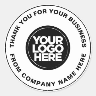 Sticker Rond 20 Professionnel Bold Merci Logo personnalisé