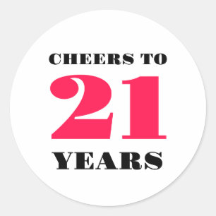 Sticker Rond 21e anniversaire