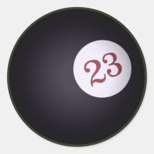 Sticker Rond 23 Quatre Clovers De Feuille