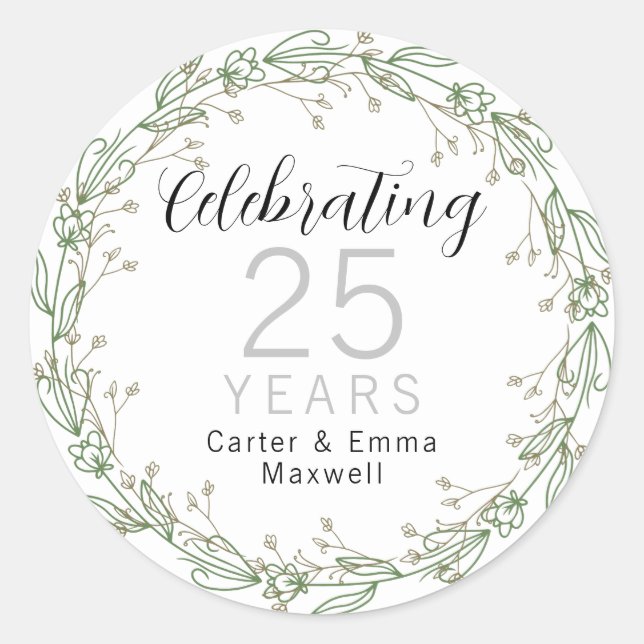Sticker Rond 25e anniversaire  (Devant)