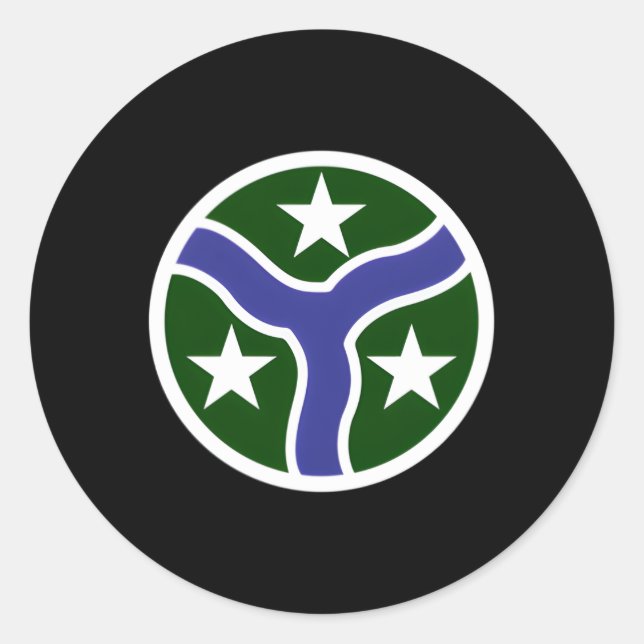 Sticker Rond 278E Patch De Régit De Cavalerie Blindée 278E Acr (Devant)