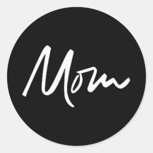 Sticker Rond 2 Côté Oh Mon Chéri Je Suis Que Maman Drôle Dire C