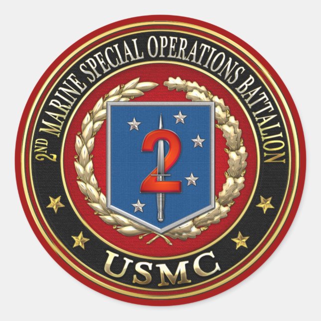 Sticker Rond 2nd MSOB [3D] (Devant)