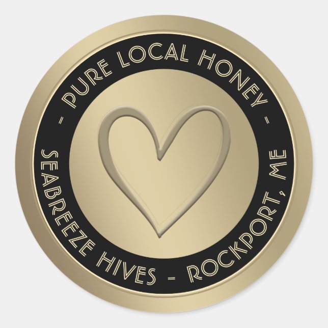 Sticker Rond 2oz BABY BEAR MIEL Rond ou Carré (Devant)