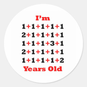 Sticker Rond 30 ans ! Rouge noir