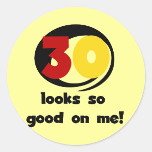 Sticker Rond 30 Semblables T-shirts et cadeaux sur moi