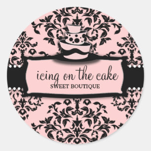 Sticker Rond 311 Glace sur le gâteau Sweet Icing Rose 3 Niveau