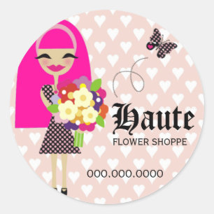 STICKER ROND 311-KILA   FLEURS ET BOUTEILLES INTERCHANGEABLES