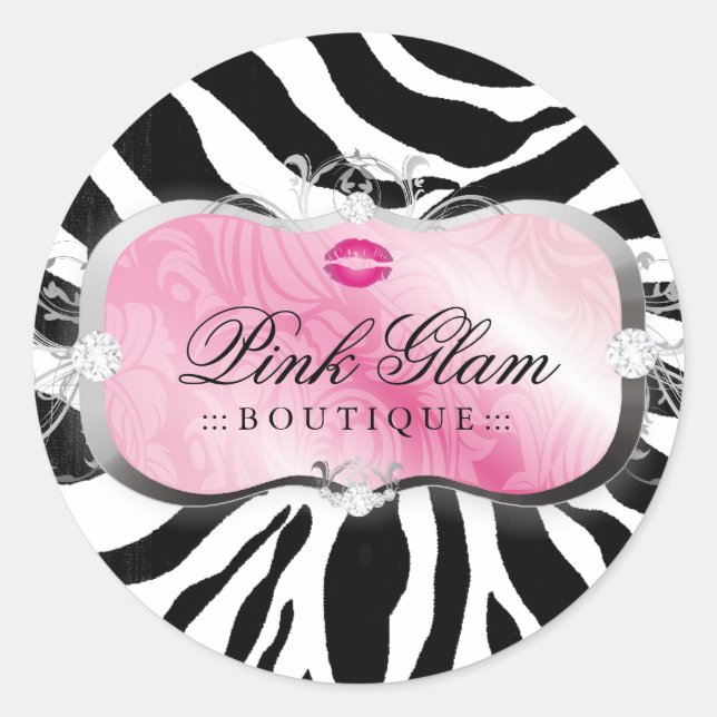 Sticker Rond 311 Lavish Pink Platter embrasse Sassy Sweets (Devant)