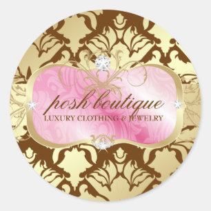 Sticker Rond 311 miroitement rose somptueux de plateau et de