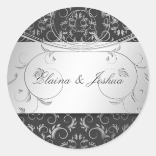 Sticker Rond 311-Silver devinent l'autocollant de gris de