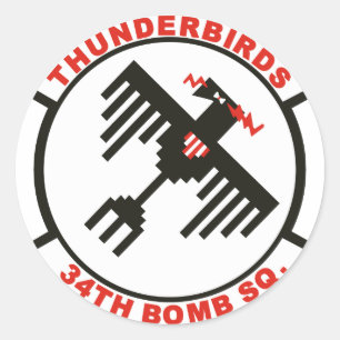 Sticker Rond 34e escadron de bombardement
