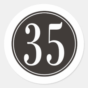 Sticker Rond #35 Cercle noir