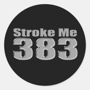 Sticker Rond 383 noir