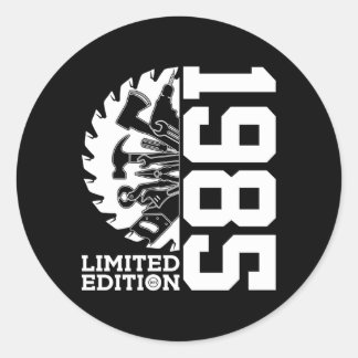 Sticker Rond 38 Ans Janvier 1985 Artisanat Handy 38E