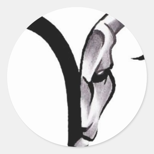 Sticker Rond 398ed2e311876f65315abc50c5e40934—aries-ram-tatouag (Devant)