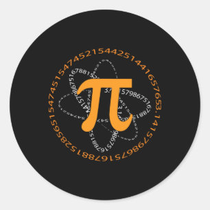 Sticker Rond 3.14 Conception Des Maths Pour Pi Jour 1