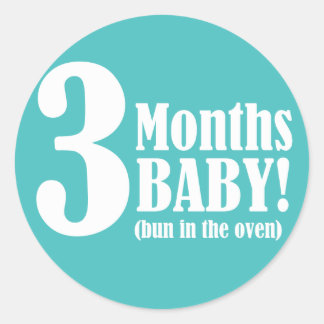 STICKER Rond 3" - Enceinte 3 mois