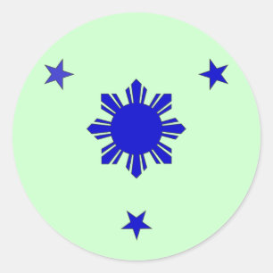 Sticker Rond 3 Étoiles et un soleil