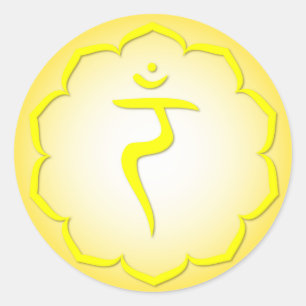 Sticker Rond 3e Chakra - Manipura