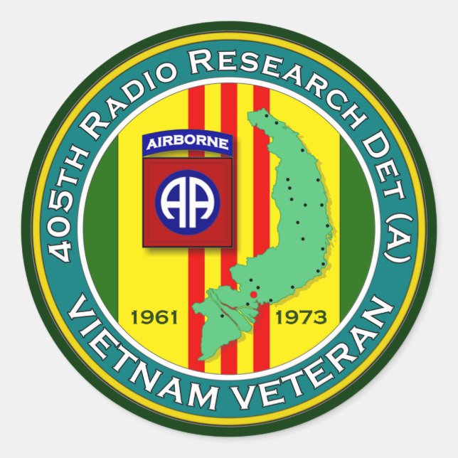Sticker Rond 405th RRD-A - Asa Vietnam (Devant)