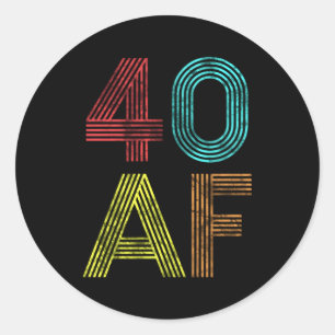 Sticker Rond 40 Af 40E 1979 40
