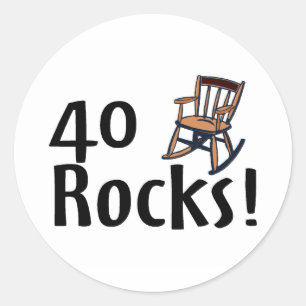 Sticker Rond 40 roches
