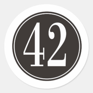 Sticker Rond #42 Cercle noir