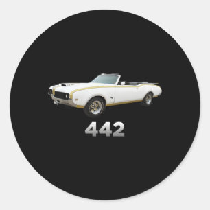 Sticker Rond 442 Oldsmobile Cutlass Car Show 1970 1971 1972
