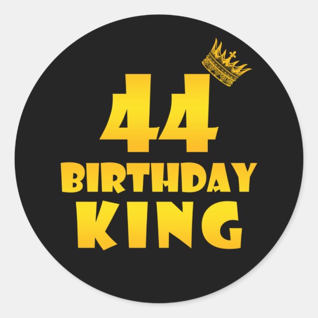 Sticker Rond 44e anniversaire Cadeau pour 44 ans Anniversaire R (Devant)