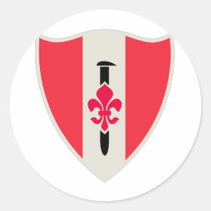 Sticker Rond 46e Bataillon du génie de l'armée