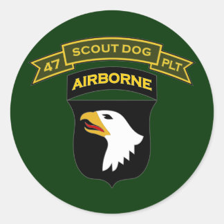Sticker Rond 47e DNIP - 101e DSPI aéroportée