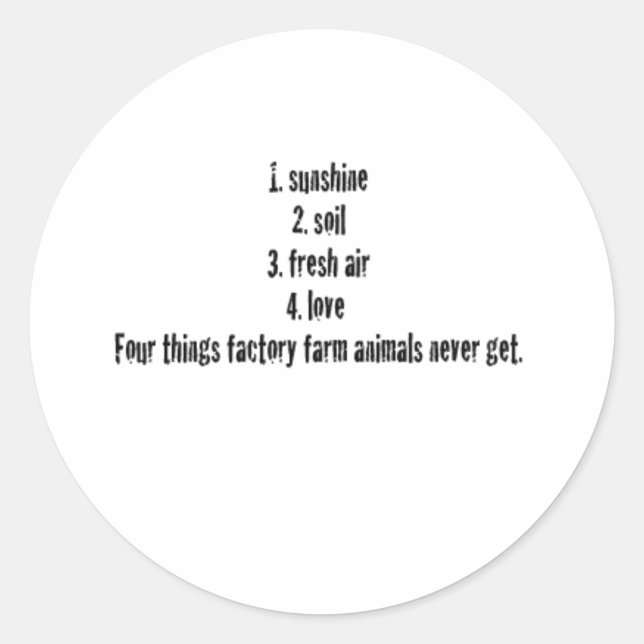 Sticker Rond 4 Choses (Devant)