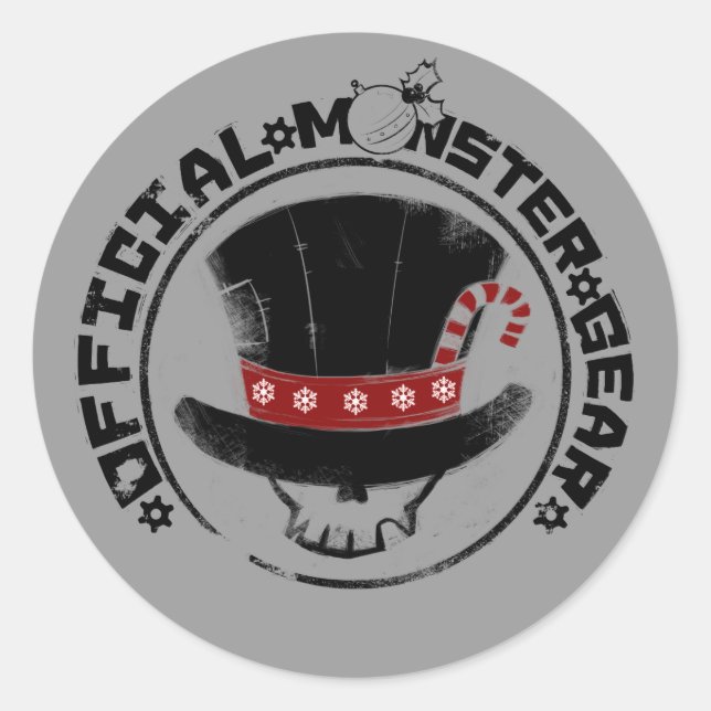 Sticker Rond 4 Petits monstres - Andy Holiday Logo (Devant)