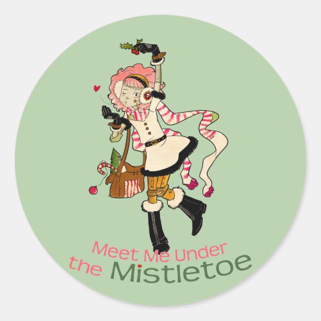 Sticker Rond 4 petits monstres - vacances de Nessa (Devant)