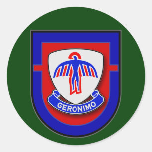 Sticker Rond 501st Régiment d'infanterie - ęr éclair de