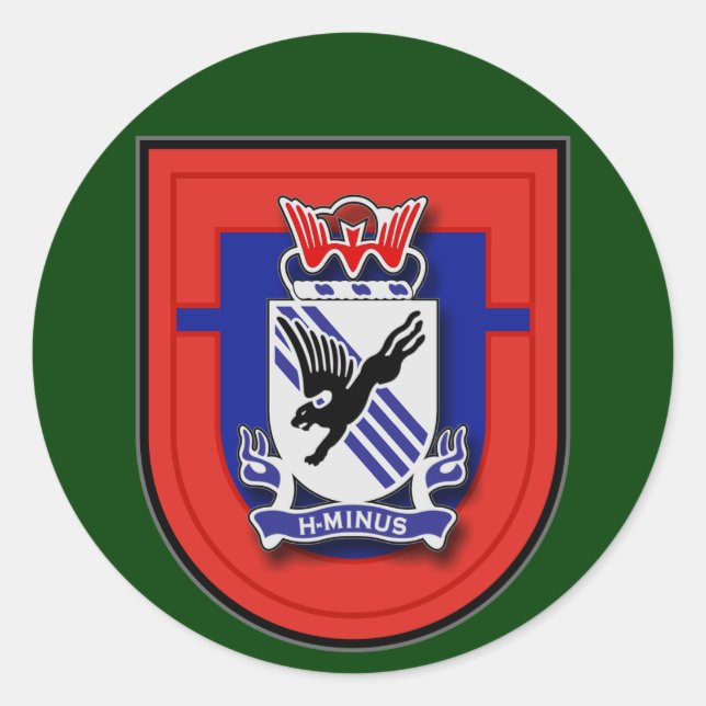 Sticker Rond 505e régiment d'infanterie - flash du 1er bataillo (Devant)