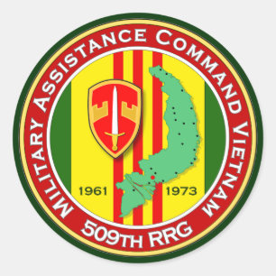 Sticker Rond 509th RRG 3 - Asa Vietnam