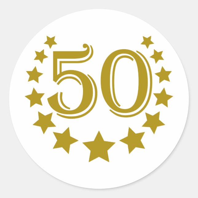 Sticker Rond 50 étoiles-Anniversaire.png (Devant)