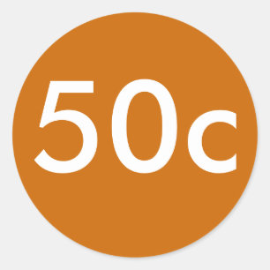 Sticker Rond 50 tasses