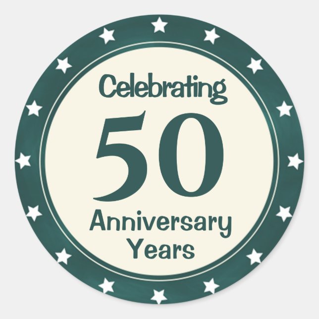 Sticker Rond 50e anniversaire  (Devant)