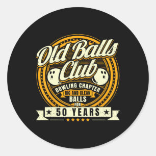 Sticker Rond 50e Anniversaire Club de bébés de 50 ans Bylls Bow